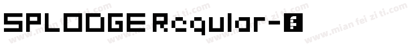 SPLODGE Regular字体转换